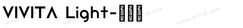 VIVITA Light字体转换
